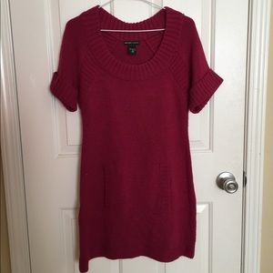 New York &company sweater short sleeve dress